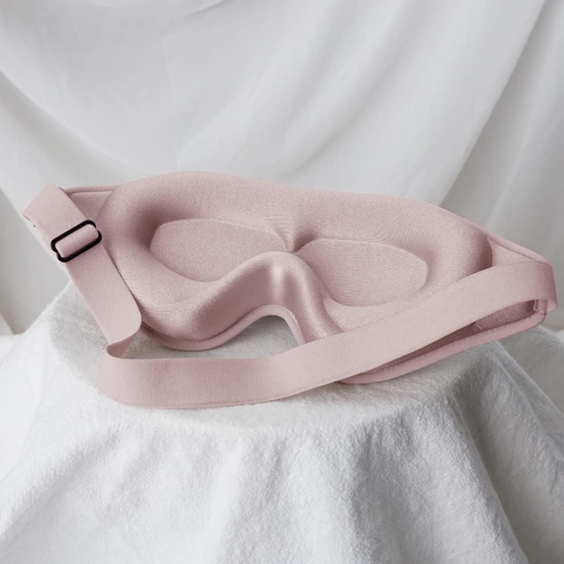 Sleep Mask, 3D Deep Contoured Eye Covers for Sleeping, 99% Block Out Light Eye Mask,Zero Pressure Cup Blindfold for Men Women, with Adjustable Strap for Sleeping, Yoga, Traveling (Pink) - Image 5