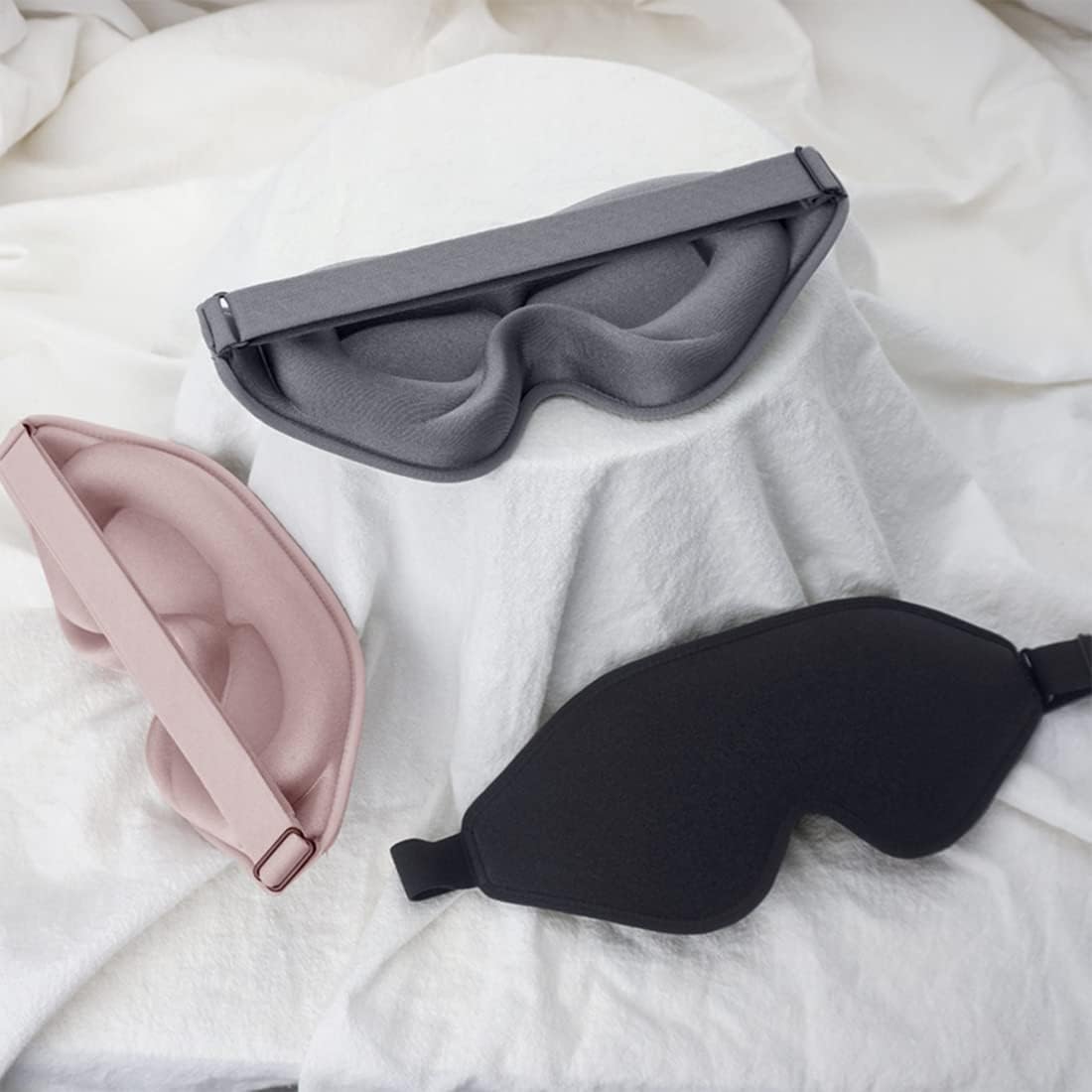 Sleep Mask, 3D Deep Contoured Eye Covers for Sleeping, 99% Block Out Light Eye Mask,Zero Pressure Cup Blindfold for Men Women, with Adjustable Strap for Sleeping, Yoga, Traveling (Pink) - Image 7